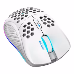 Deltaco GAM-120-W souris Droitier RF Wireless + USB Type-C Laser 6400 DPI - Vue supplémentaire 5