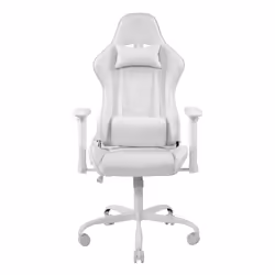 Deltaco GAM-096-W Siège pour jeu vidéo Siège de jeu universel Siège capitonné Blanc