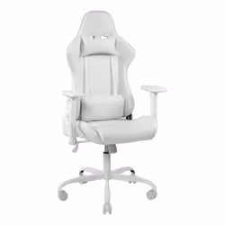 Deltaco GAM-096-W Siège pour jeu vidéo Siège de jeu universel Siège capitonné Blanc