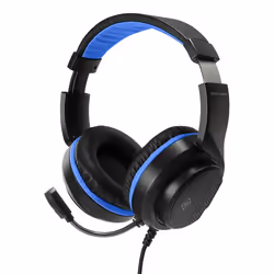 Deltaco GAM-127, Avec fil, Jouer, 20 - 20 Hz, 345 g, Casque, Noir, Bleu