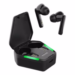 Deltaco TWS-115, True Wireless Stereo (TWS), Appels/Musique, 20 - 20000 Hz, Casque, Noir, Vert