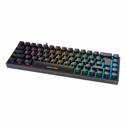 Deltaco GAM-100-DE clavier USB + Bluetooth QWERTZ Allemand Noir
