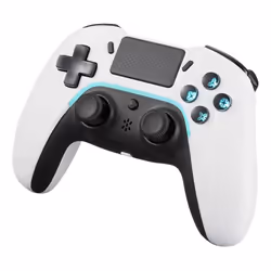 Deltaco GAM-139-W, Manette de jeu, Android, PC, Playstation, Xbox, iOS, Croix directionnelle, Bouton d'accueil, Touche Option ...