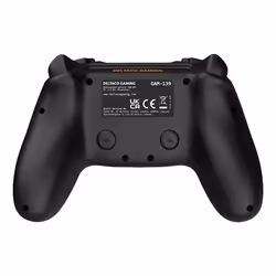 Deltaco GAM-139 accessoire de jeux vidéo Noir USB Manette de jeu Analogique Android, PC, Playstation, Xbox, iOS