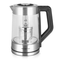 Emerio WK-122730 bouilloire 1,7 L 2200 W Noir, Argent, Transparent