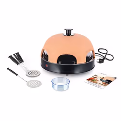 Emerio PO-115984, 6 pizza(s), Noir, Orange, Vitrocéramique, 1200 W, 6,83 kg, 437 mm