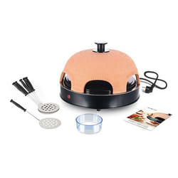 Emerio PO-115984 Machine et four à pizzas 6 pizza(s) 1200 W Noir, Orange
