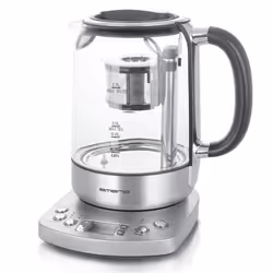 Emerio WK-122248, 1,7 L, 2200 W, Acier inoxydable, Transparent, Thermostat réglable, Sans fil, Fonction garder au chaud
