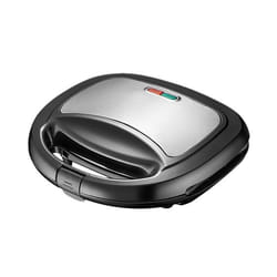 Emerio ST-120889 gaufrier et appareil à croque-monsieur 750 W Noir, Argent