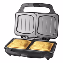 Emerio ST-109562.17 gaufrier et appareil à croque-monsieur 900 W Noir, Argent - Vue supplémentaire 4