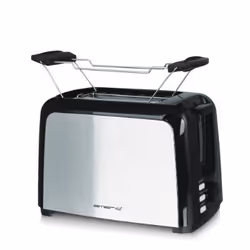 Emerio TO-123924, 2 part(s), Noir, Acier inoxydable, Boutons, 750 W, 220 - 240 V, 50 / 60 Hz