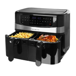Emerio AF-126672.4 friteuse Double 9 L Autonome 2400 W Friteuse d’air chaud Noir