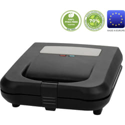 Emerio - ST-130038 Machine à croque-monsieur revêtement anti-adhésif, sans bpa noir Y191593