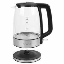 Emerio WK-130126 bouilloire 1,7 L 2200 W Noir, Transparent