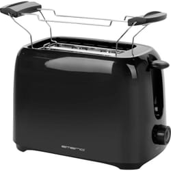 Emerio - TO-128676.3 Grille-pain sans bpa, avec grille spéciale viennoisieries noir