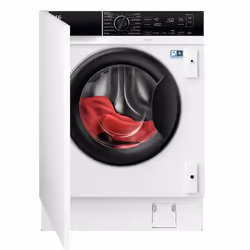 AEG Series 8000 LWG88416BI, Charge avant, Intégré, Blanc, Gauche, Noir, Noir