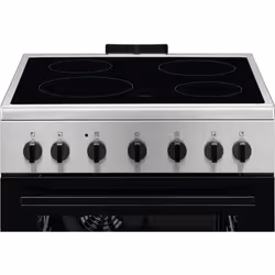 Cuisinière électrique - ELECTROLUX - LKR620066X - 4 brûleurs - Four électrique - Classe A - Vitrocéramique