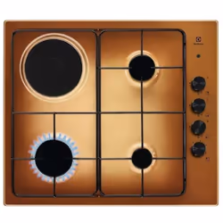 Electrolux EGL62821OT, Or, Intégré, 58 cm, Combi, Acier inoxydable, 4 zone(s)