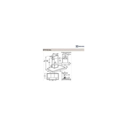 Hotte décorative murale Electrolux EFTF19X