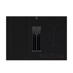 Table de cuisson aspirante induction 70cm 4feux 7350kw noir - KCC73443CZ - ELECTROLUX