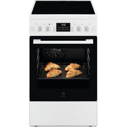 Electrolux Cuisinière vitrocéramique 57l 4 feux blanc - LKR524292W