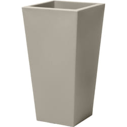 Step2 Tremont Pot de Fleur - Carré et Grand - Béton Jardinière Balcon Léger et Facile à déplacer - Plastique rotomoulé - 38,1 x 38,1 x 71,1 cm
