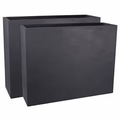 Magnifique jardinière rectangulaire en plastique apparence pierre double paroi. Avec son design contemporain, ce pot de fleur ...