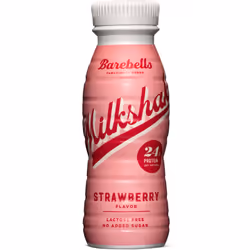 Barebells Milchshake Strawberry, Prêt à boire, Protéine de lait, Fraise, 24 g, 185 kcal, 776 kJ