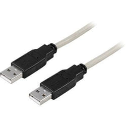 Deltaco USB 2.0 Cable A/A, 3m câble USB USB A