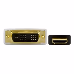 Deltaco HDMI-112 câble vidéo et adaptateur 2 m Noir, Blanc