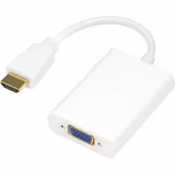 Deltaco HDMI-VGA8, 1080p, Blanc