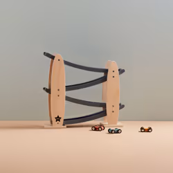 Kid’s Concept 1000531, Ensemble véhicule et piste, 2 an(s), Aluminium, Bouleau, Contre-plaqué, Noir, Bois, Bleu, Orange, Roug ...