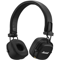 MARSHALL Major IV - Casque sans fil Bluetooth - 80h dautonomie - Coussinets doreillettes doux - Option charge sans fil - Noir