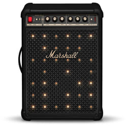 Enceinte sono DJ - MARSHALL - Bromley 450 - Son stéréo 360° - Lumières intégrées - Entrées micro et instrument - Noir