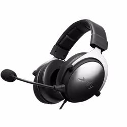 CHERRY XTRFY XG-H1, Avec fil, Jouer, 5 - 30000 Hz, 350 g, Casque, Noir, Argent