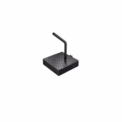CHERRY XTRFY B4, Support de câbles, Bureau, Métal, Caoutchouc, Silicone, Noir