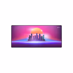 CHERRY XTRFY GP5-XL-RETROWAVE, Multicolore, Image, Vêtement, Caoutchouc, Base antidérapante, Tapis de souris de jeu