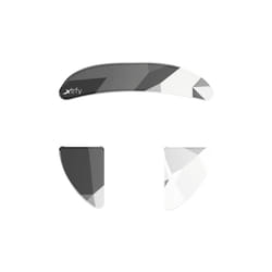 CHERRY XTRFY Xtrfy ZUB Glass skates MZ1 Litus White Tapis de souris