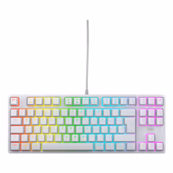 CHERRY K4V2 TKL, Avec fil, USB, Clavier mécanique, QWERTY, LED RGB, Blanc