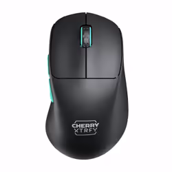 CHERRY XTRFY M64 Wireless, RF sans fil, 26000 DPI, Noir, Turquoise