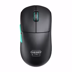 CHERRY XTRFY M68 Wireless, RF sans fil, 26000 DPI, Noir, Turquoise