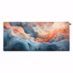CHERRY XTRFY GP5, XL, Amnis Blue, Multicolore, Image, Tissu, Caoutchouc, Base antidérapante, Tapis de souris de jeu