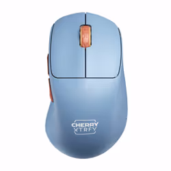 CHERRY XTRFY M64 Wireless, RF sans fil, 26000 DPI, Bleu, Marron, Turquoise
