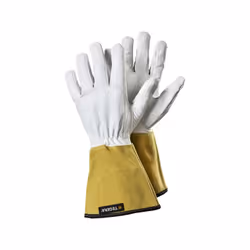 Gant de soudage cuir pleine fleur de caprin - qualité supérieure.Conditionnement : 12 paires par sachet ◉ Détails : Matière : ...