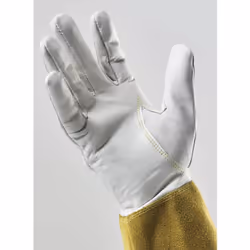 Ejendals TEGERA 126A Gants d'atelier Blanc, Jaune Cuir