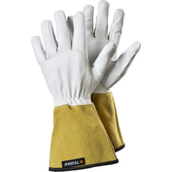 Ejendals TEGERA 126A Gants d'atelier Blanc, Jaune Cuir