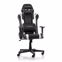 DXRacer PRINCE P132-NW Siège de jeu sur PC Siège rembourré Noir, Blanc