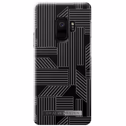 iDeal of Sweden Geometric Puzzle, Housse, Samsung, Galaxy S9, 14,7 cm (5.8"), Noir, Blanc