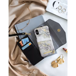 iDeal of Sweden Saffiano 6.5" Étui avec portefeuille Noir