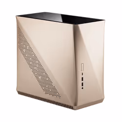 Fractal Design Era ITX, Midi Tower, PC, Or, ITX, Aluminium, Acier, Verre trempé, 12 cm
